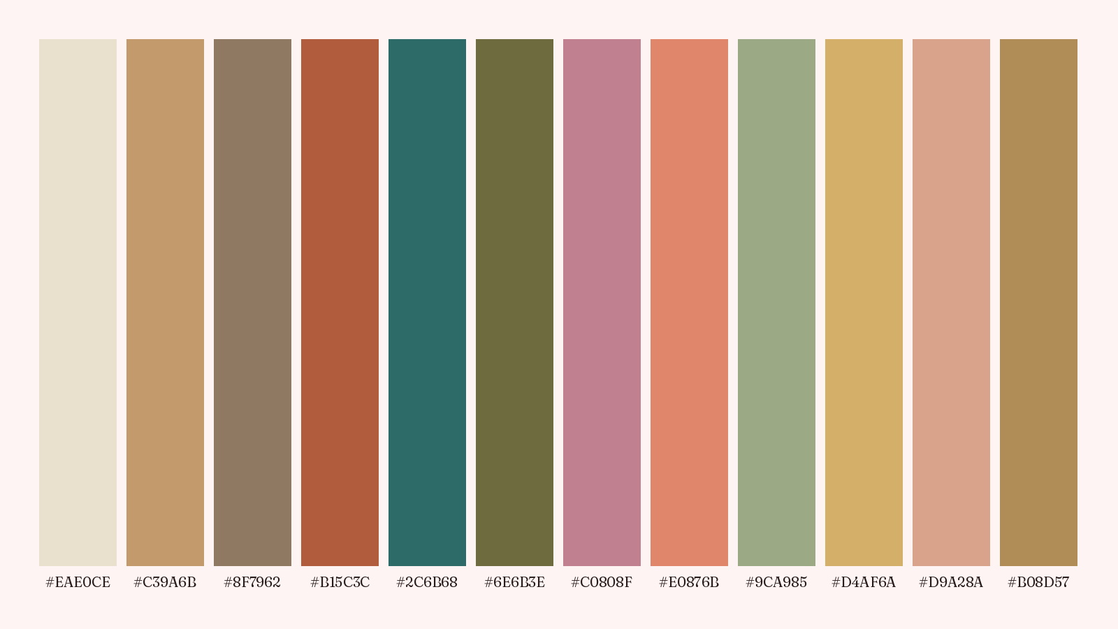 The Soft Autumn color palette