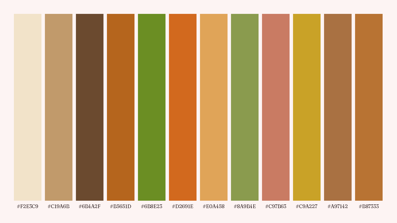 The True Autumn color palette