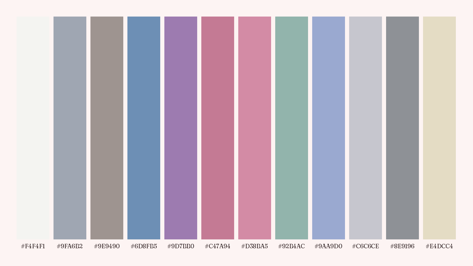 The True Summer color palette